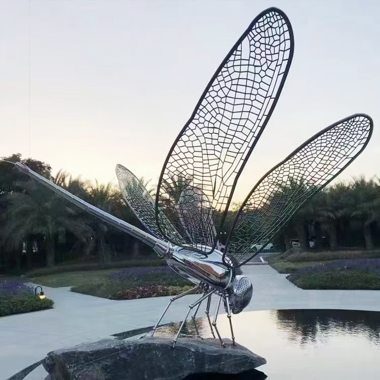 Stainless steel abstract sculpture