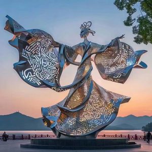 Stainless steel garden sculpture-3