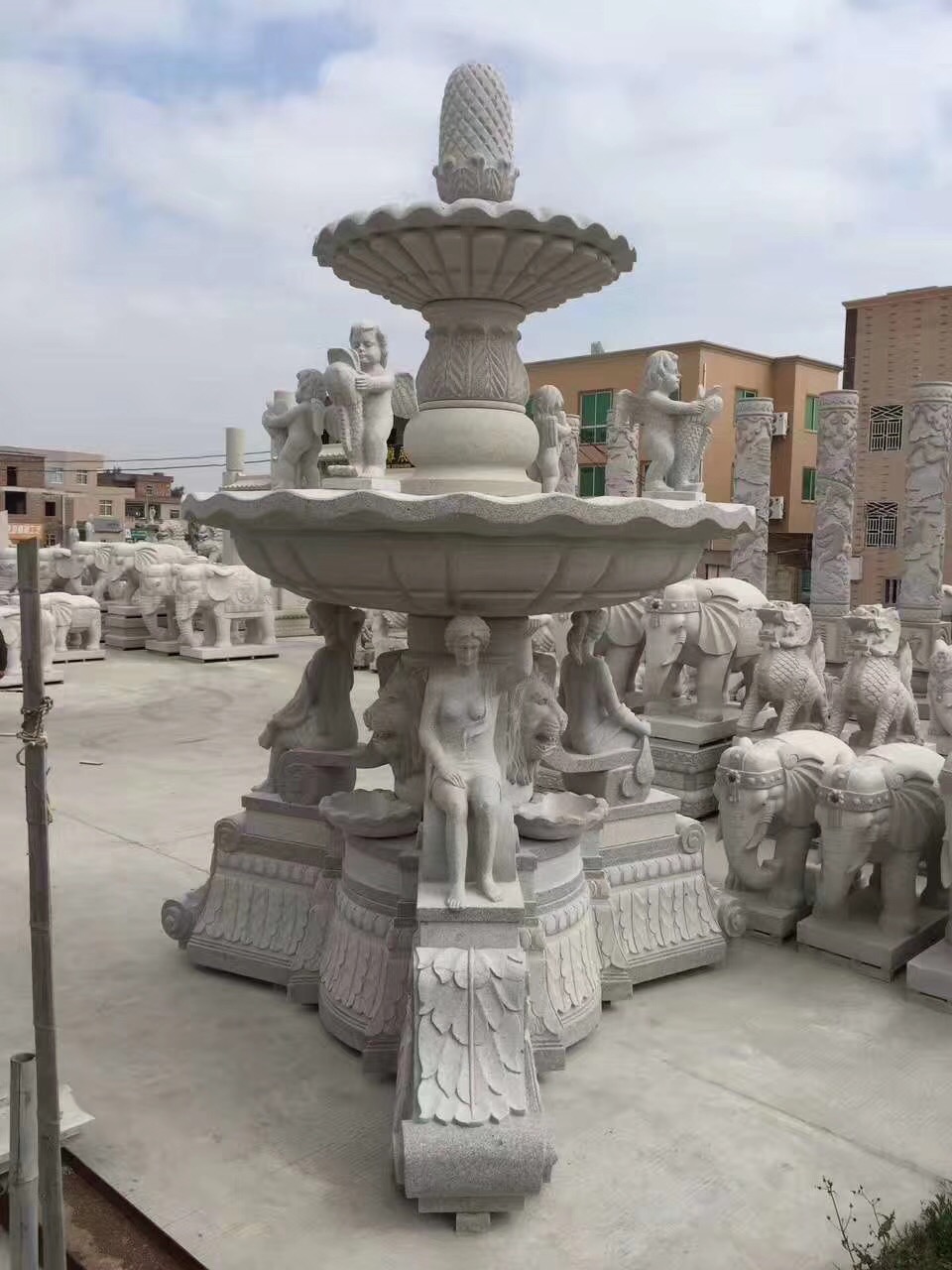 garden rock sculpture