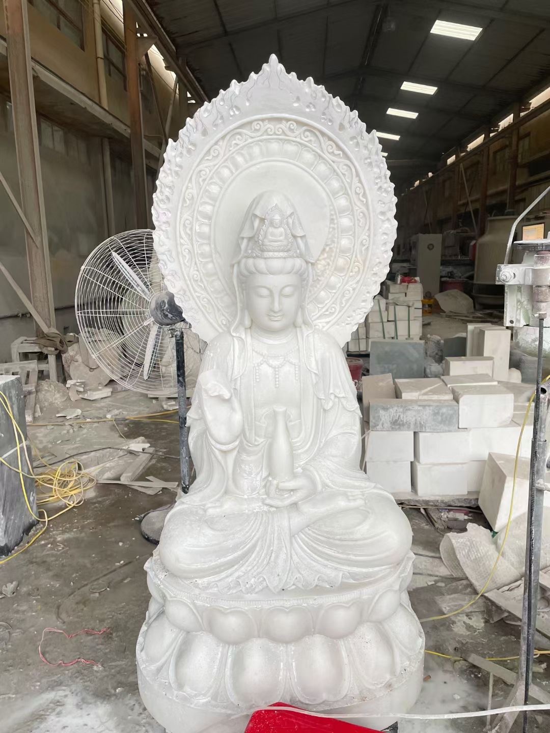 Chinese marble sculpture - Image 7