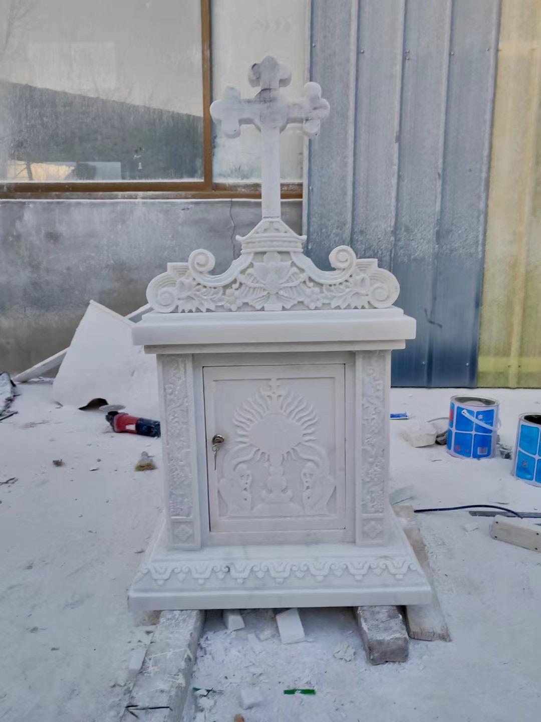 Cross shaped tombstone-1