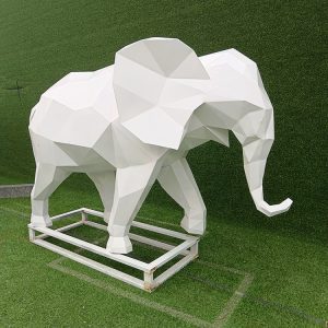 Stainless steel modern sculpture-1