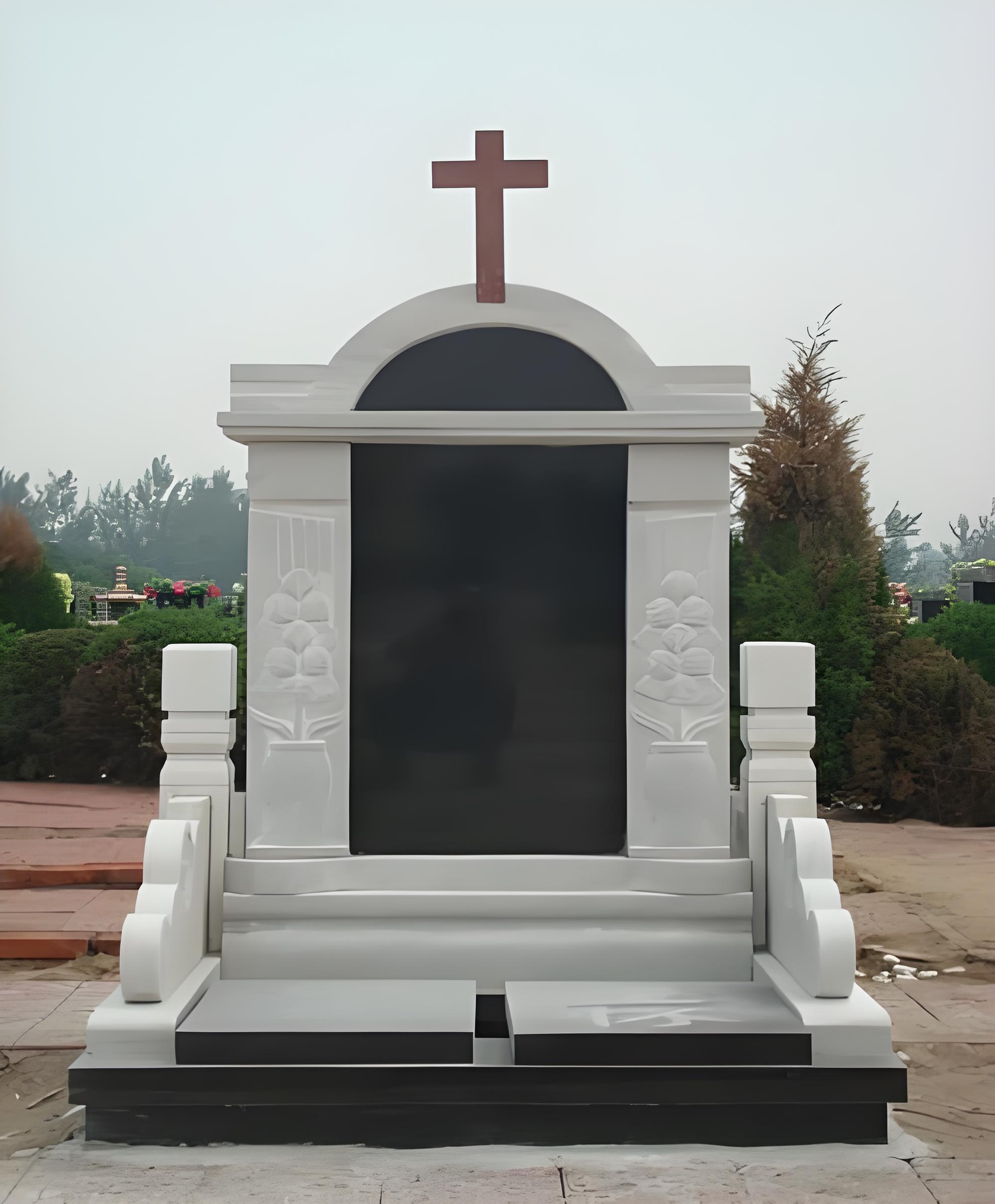 Cross shaped tombstone-3
