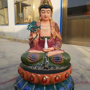 Buddha statue cast copper sculpture